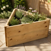 Premium Triangle Wood Raised Bed